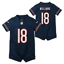 Zennovawear Newborn & Infant Chicago Bears Caleb Williams Navy Game Romper Jersey