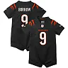 Zennovawear Newborn & Infant Cincinnati Bengals Joe Burrow Black Game Romper Jersey