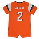 Zennovawear Newborn & Infant Denver Broncos Patrick Surtain II Orange Mile High Collection Game Romper Jersey