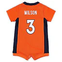 Zennovawear Newborn & Infant Denver Broncos Russell Wilson Orange Game Romper Jersey