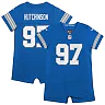 Zennovawear Newborn & Infant Detroit Lions Aidan Hutchinson Blue Game Romper Jersey