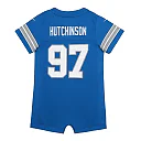 Zennovawear Newborn & Infant Detroit Lions Aidan Hutchinson Blue Game Romper Jersey