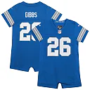 Zennovawear Newborn & Infant Detroit Lions Jahmyr Gibbs Blue Game Romper Jersey