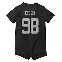 Zennovawear Newborn & Infant Las Vegas Raiders Maxx Crosby Black Game Romper Jersey