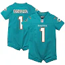 Zennovawear Newborn & Infant Miami Dolphins Tua Tagovailoa Aqua Game Romper Jersey
