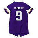 Zennovawear Newborn & Infant Minnesota Vikings J.J. McCarthy Purple Romper Game Jersey