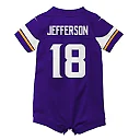 Zennovawear Newborn & Infant Minnesota Vikings Justin Jefferson Purple Game Romper Jersey