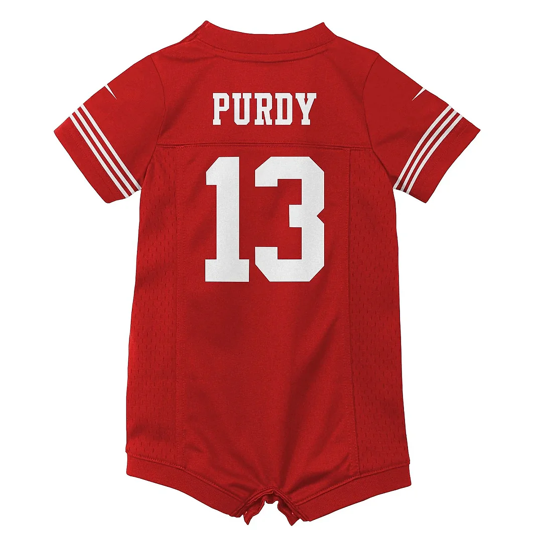 Zennovawear Newborn & Infant San Francisco 49ers Brock Purdy Scarlet Game Romper Jersey