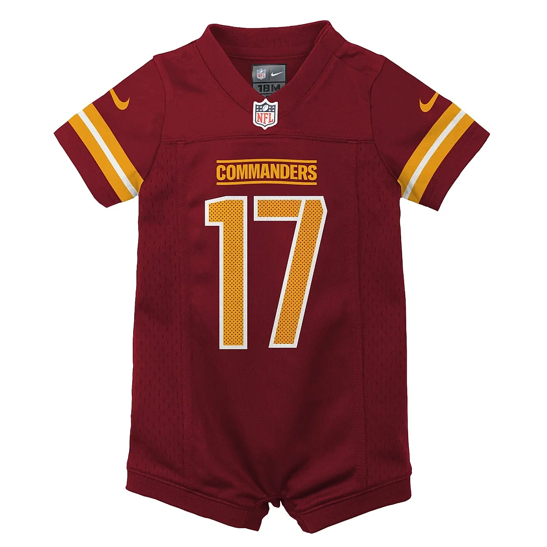 Zennovawear Newborn & Infant Washington Commanders Terry McLaurin Burgundy Game Romper Jersey