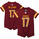 Zennovawear Newborn & Infant Washington Commanders Terry McLaurin Burgundy Game Romper Jersey