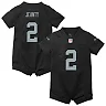 Zennovawear Ashton Jeanty Las Vegas Raiders Newborn Romper Game Jersey - Black