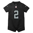 Zennovawear Ashton Jeanty Las Vegas Raiders Newborn Romper Game Jersey - Black