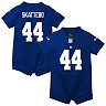 Zennovawear Cam Skattebo New York Giants Newborn Romper Game Jersey - Royal