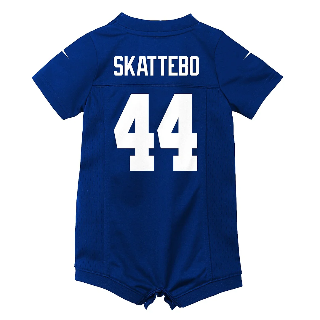 Zennovawear Cam Skattebo New York Giants Newborn Romper Game Jersey - Royal