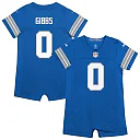 Zennovawear Jahmyr Gibbs Detroit Lions Newborn Romper Game Jersey - Blue