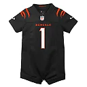 Zennovawear Ja'Marr Chase Cincinnati Bengals Newborn Romper Game Jersey - Black