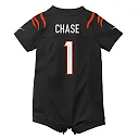 Zennovawear Ja'Marr Chase Cincinnati Bengals Newborn Romper Game Jersey - Black