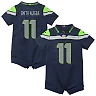 Zennovawear Jaxon Smith-Njigba Seattle Seahawks Newborn Romper Game Jersey - Navy