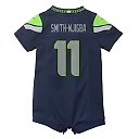 Zennovawear Jaxon Smith-Njigba Seattle Seahawks Newborn Romper Game Jersey - Navy