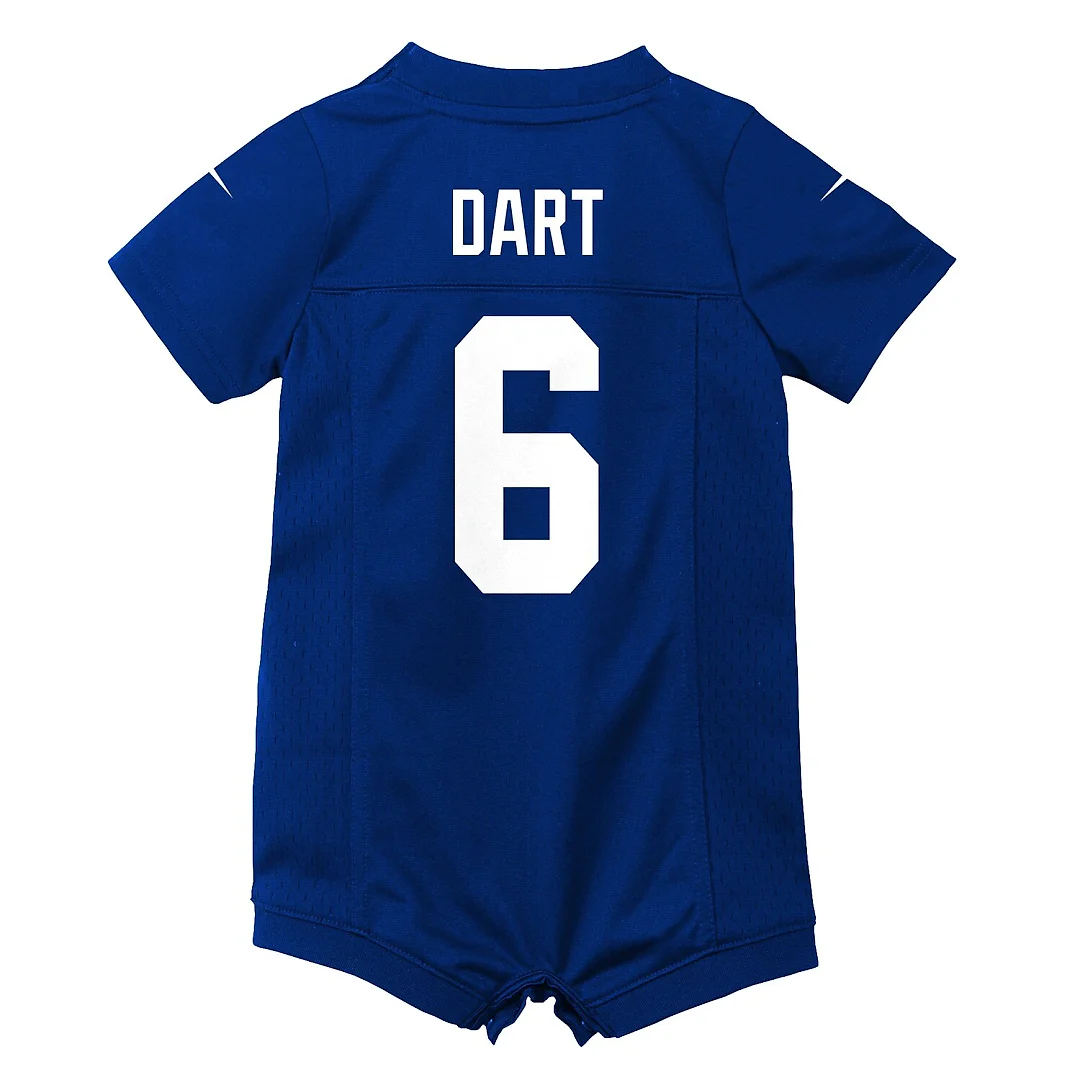 Zennovawear Jaxson Dart New York Giants Newborn Romper Game Jersey - Royal