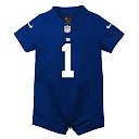 Zennovawear Malik Nabers New York Giants Newborn Romper Game Jersey - Royal