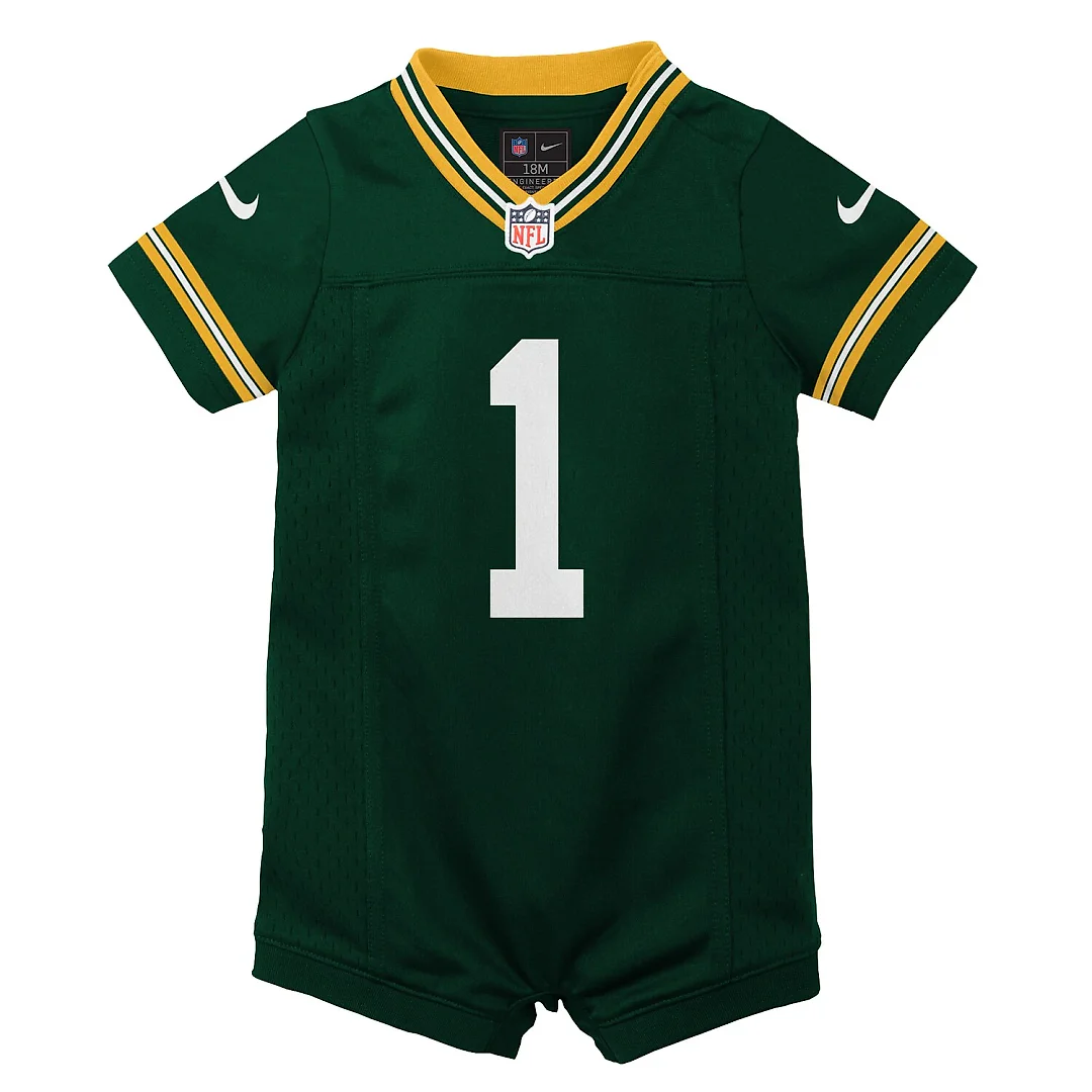 Zennovawear Micah Parsons Green Bay Packers Newborn Romper Game Jersey - Green