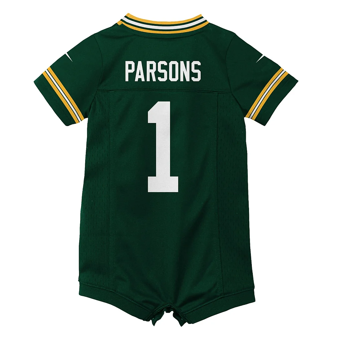 Zennovawear Micah Parsons Green Bay Packers Newborn Romper Game Jersey - Green