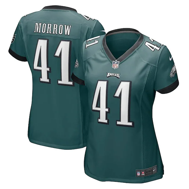Zennovawear Nicholas Morrow 41 Philadelphia Eagles Women Game Jersey - Midnight Green