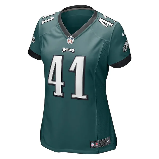 Zennovawear Nicholas Morrow 41 Philadelphia Eagles Women Game Jersey - Midnight Green