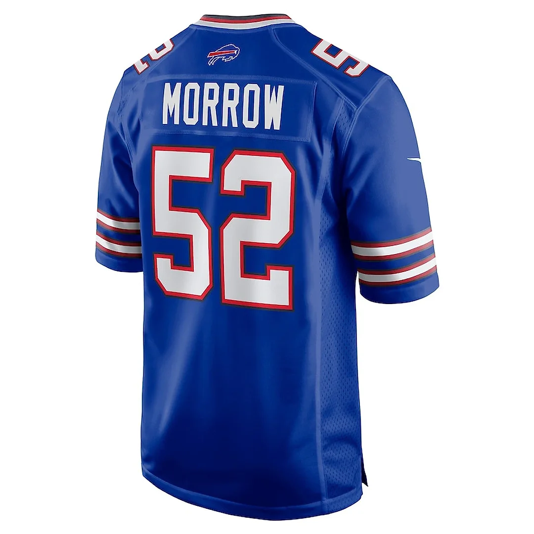 Zennovawear Nicholas Morrow 52 Buffalo Bills Game Men Jersey - Royal