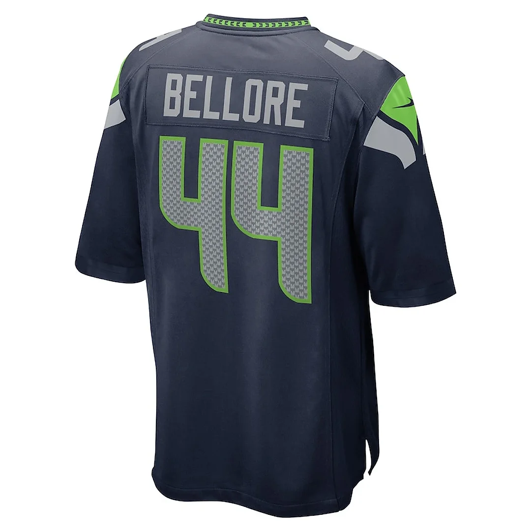 Zennovawear Nick Bellore 44 Seattle Seahawks Men Game Jersey - College Navy