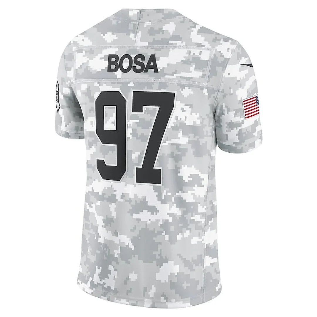 Zennovawear Nick Bosa 97 San Francisco 49ers 2024 Salute to Service Limited Men Jersey - Arctic Camo