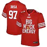 Zennovawear Nick Bosa 97 San Francisco 49ers Big Nick Energy Game YOUTH Jersey - Scarlet