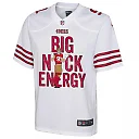 Zennovawear Nick Bosa 97 San Francisco 49ers Big Nick Energy Game YOUTH Jersey - White
