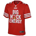 Zennovawear Nick Bosa 97 San Francisco 49ers Big Nick Energy Game YOUTH Jersey - Scarlet