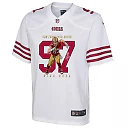 Zennovawear Nick Bosa 97 San Francisco 49ers Run Bosa Run Game YOUTH Jersey - White