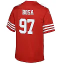 Zennovawear Nick Bosa 97 San Francisco 49ers YOUTH Game Jersey - Scarlet