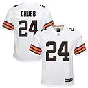 Zennovawear Nick Chubb 24 Cleveland Browns YOUTH Game Jersey - White