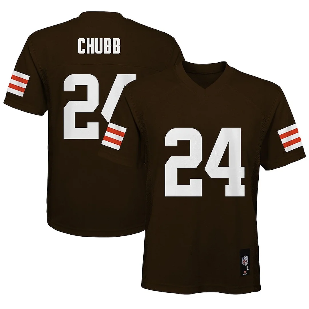 Zennovawear Nick Chubb 24 Cleveland Browns YOUTH Jersey - Brown