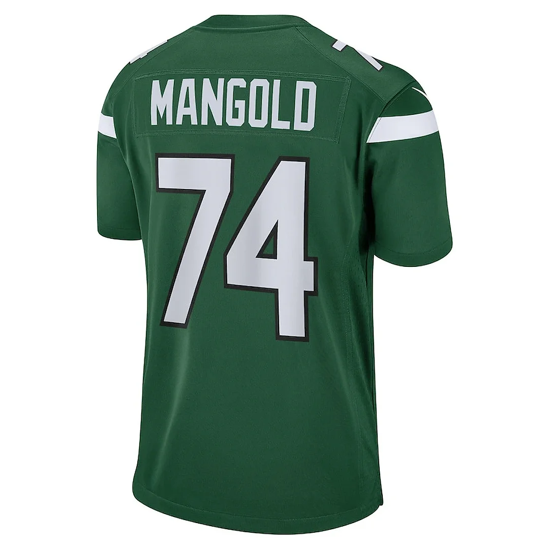 Zennovawear Nick Mangold 74 New York Jets Men Retired Jersey - Gotham Green