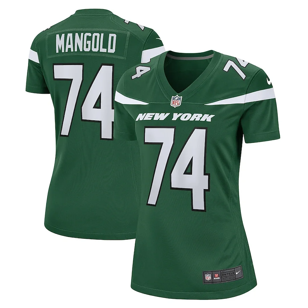 Zennovawear Nick Mangold 74 New York Jets Women Retired Jersey - Gotham Green
