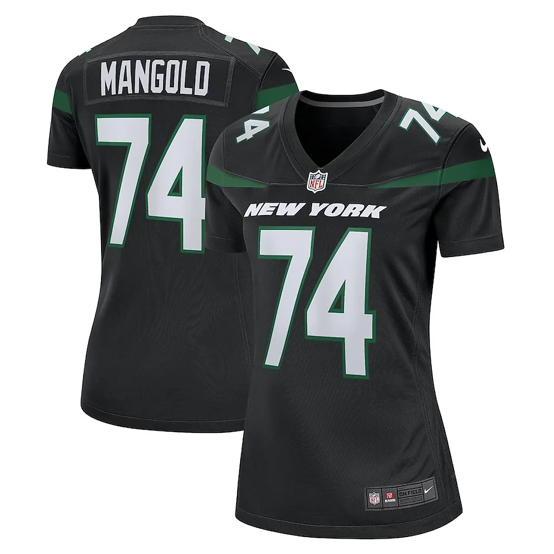 Zennovawear Nick Mangold 74 New York Jets Women Retired Jersey - Black