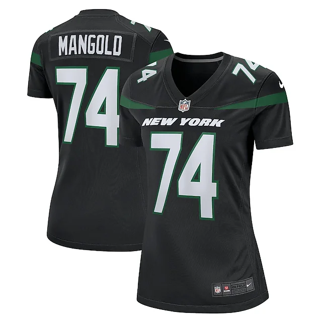 Zennovawear Nick Mangold 74 New York Jets Women Retired Jersey - Black