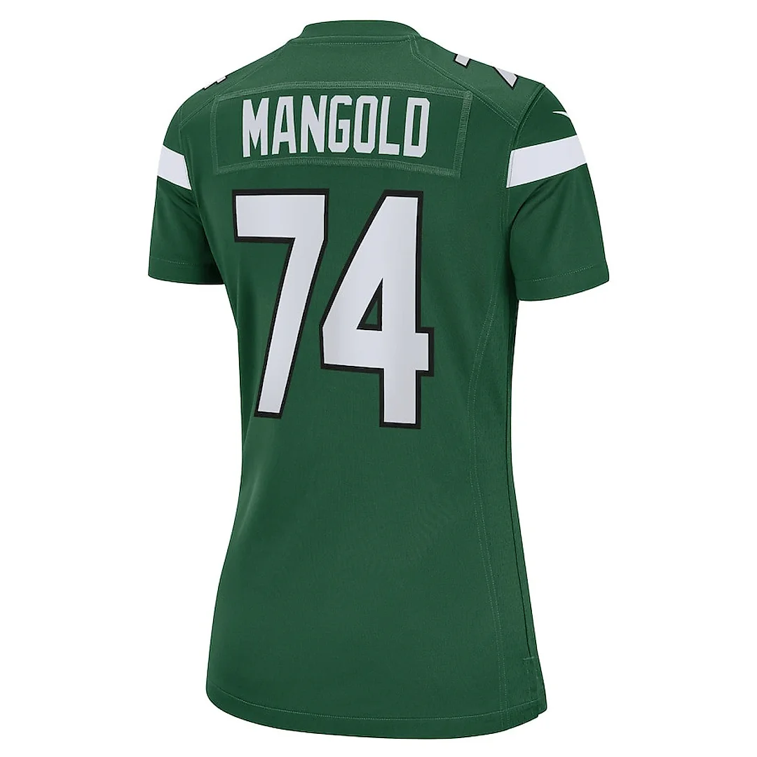 Zennovawear Nick Mangold 74 New York Jets Women Retired Jersey - Gotham Green