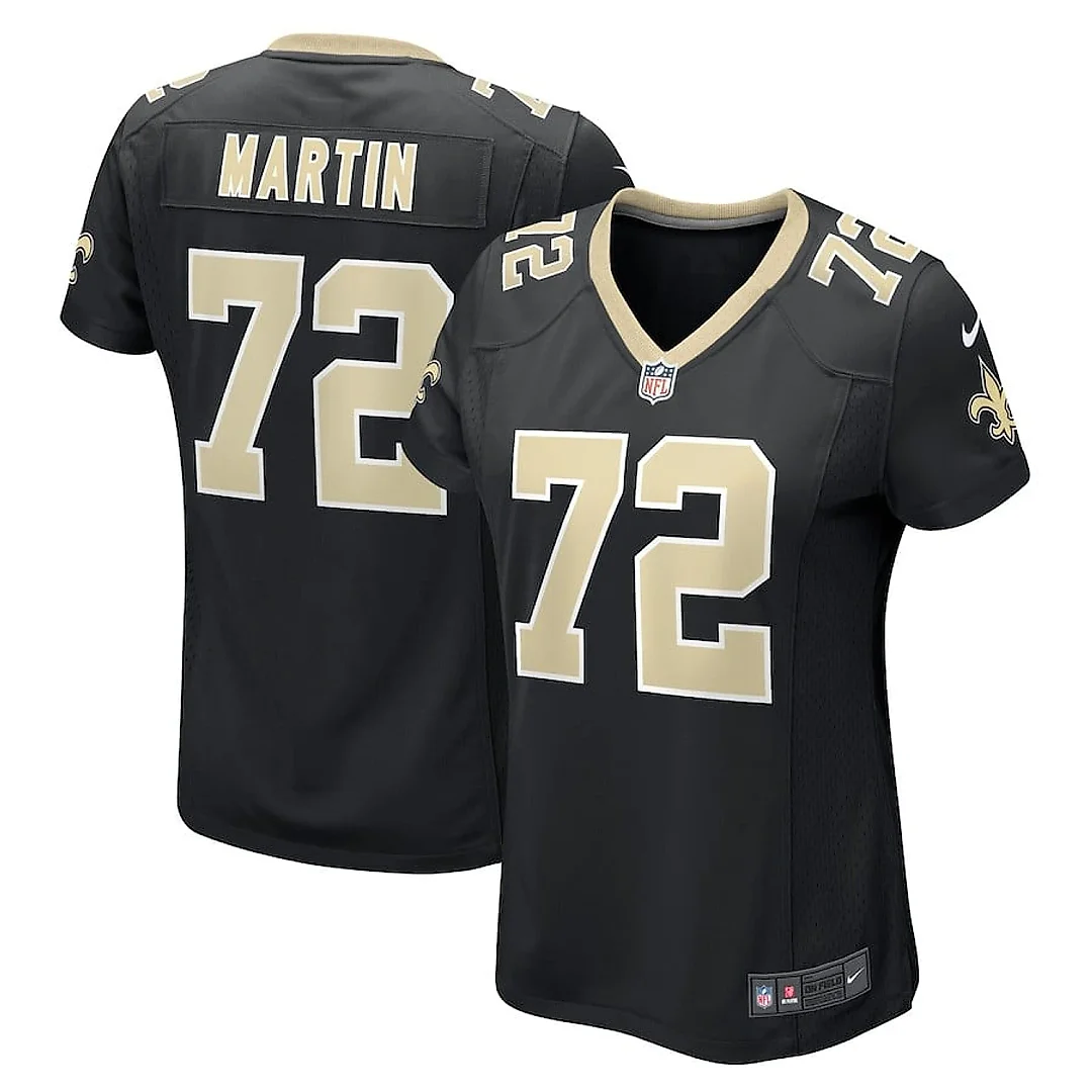 Zennovawear Nick Martin 72 New Orleans Saints Women Game Jersey - Black