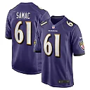 Zennovawear Nick Samac 61 Baltimore Ravens Team Game Men Jersey - Purple
