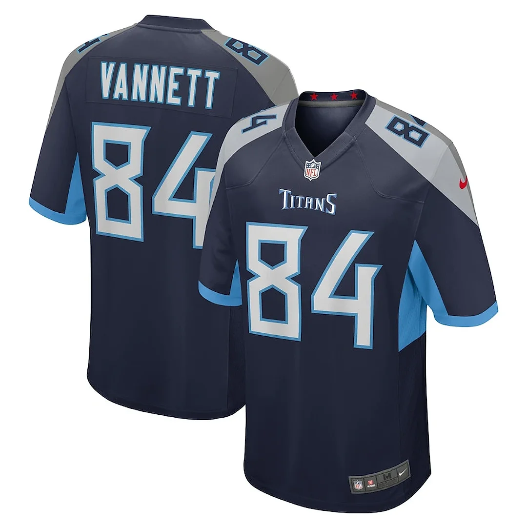 Zennovawear Nick Vannett 84 Tennessee Titans Game Men Jersey - Navy
