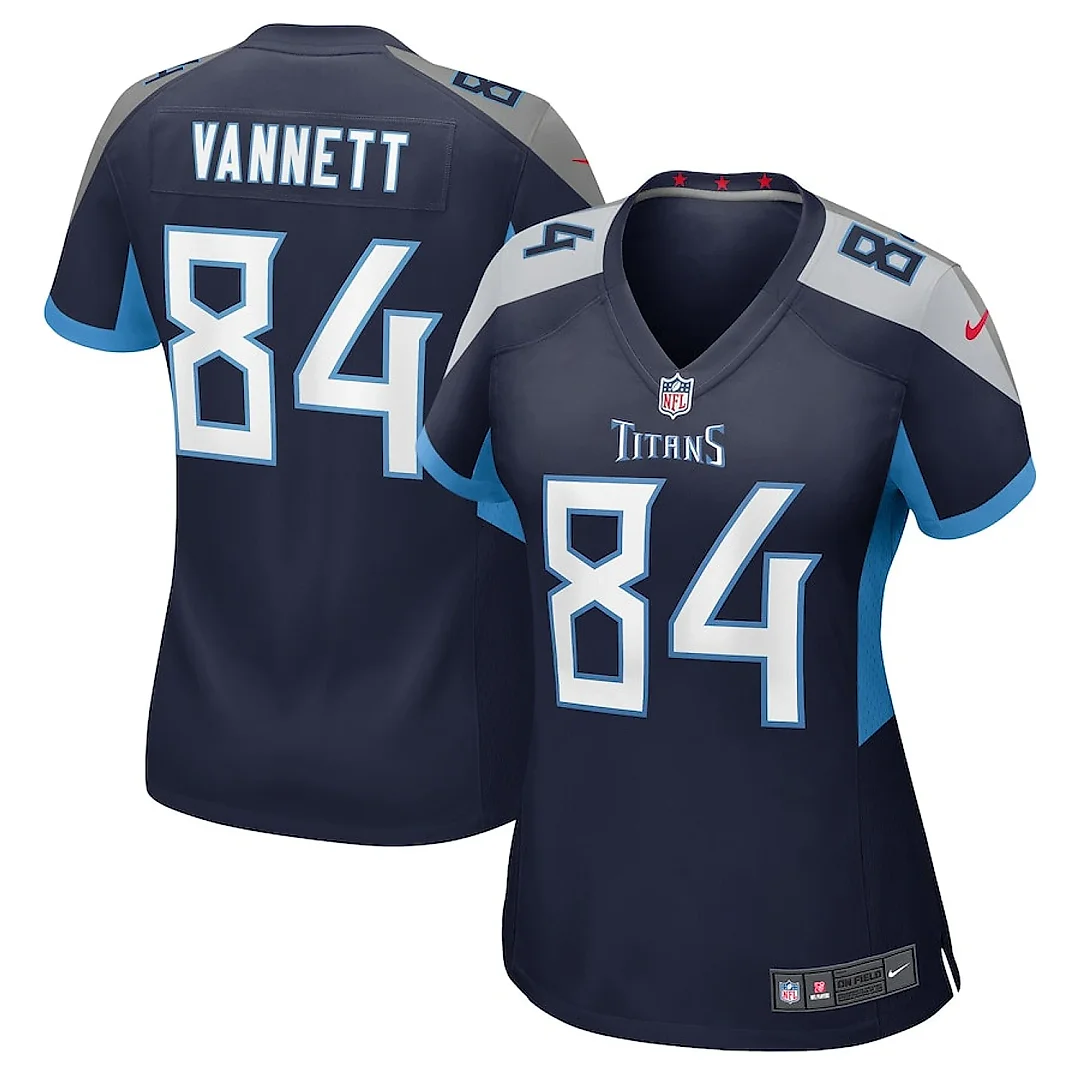 Zennovawear Nick Vannett 84 Tennessee Titans Women's Game Jersey - Navy