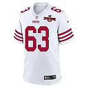 Zennovawear Nick Zakelj 63 San Francisco 49ers NFC Champions Patch Game Men Jersey - White