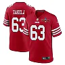 Zennovawear Nick Zakelj 63 San Francisco 49ers NFC Champions Patch Game Men Jersey - Scarlet